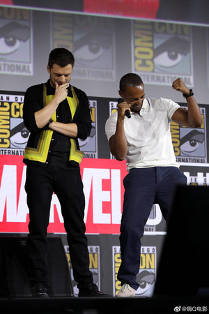  The elang, falcon and The Winter Soldier -2019 Marvel Comic Con