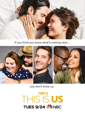  This is Us returns Tuesday, September 24, 2019