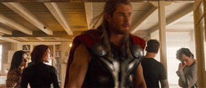 Thor and Steve -Avengers: Age of Ultron (2015)