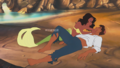 Tiana as Ariel and Naveen as Eric - disney-princess photo