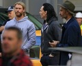 Tom and Chris on the set of Thor: Ragnarok in Brisbane, Australia (August 21, 2016)  - thor-ragnarok photo