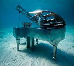 Underwater Piano Sculpture
