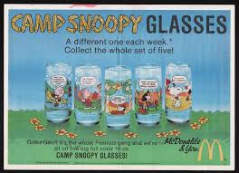 Vintage Peanuts Drinking GlassPromo