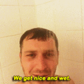 We get nice and wet. - random photo