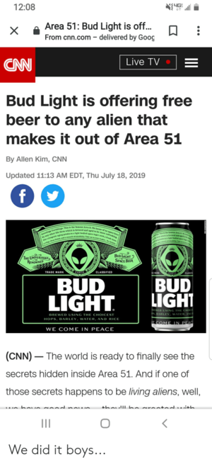  area 51 special edition bud light