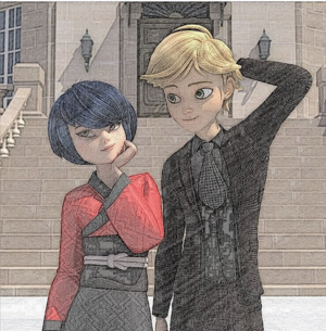Adrien Agreste and Kagami Tsurugi