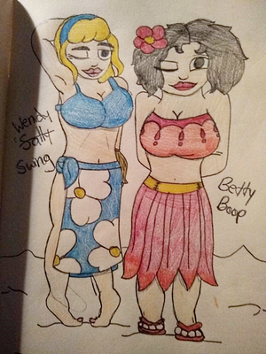  Betty Boop X Sally balançoire, swing (Kaylynloves 5)