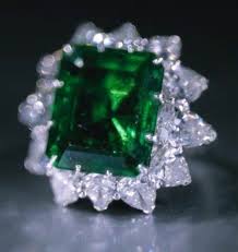 Bulgari Emerald And Diamond Pin