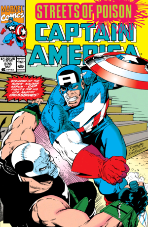  Captain America vol 1 (start encontro, data 1968) issue 378 -published 1990