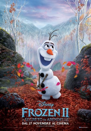  Холодное сердце 2 Italian Character Poster - Olaf