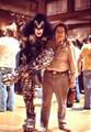 Gene ~filming of Detroit Rock City for ABC's Paul Lynde Halloween Special....October 20, 1976 - kiss photo