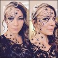 Halloween spider makeup/costume🧡🎃🍂✨🖤🕷️ - random photo