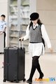 Jennie at Incheon Intl. Airport Back from Paris - black-pink photo
