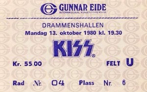 KISS ~Drammen, Norway...October 13, 1980 (Unmasked World Tour)