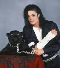 Michael Jackson With A Panther