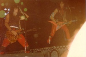 Paul and Vinnie ~Toulouse, France...October 18, 1983 (Lick it Up World Tour) 