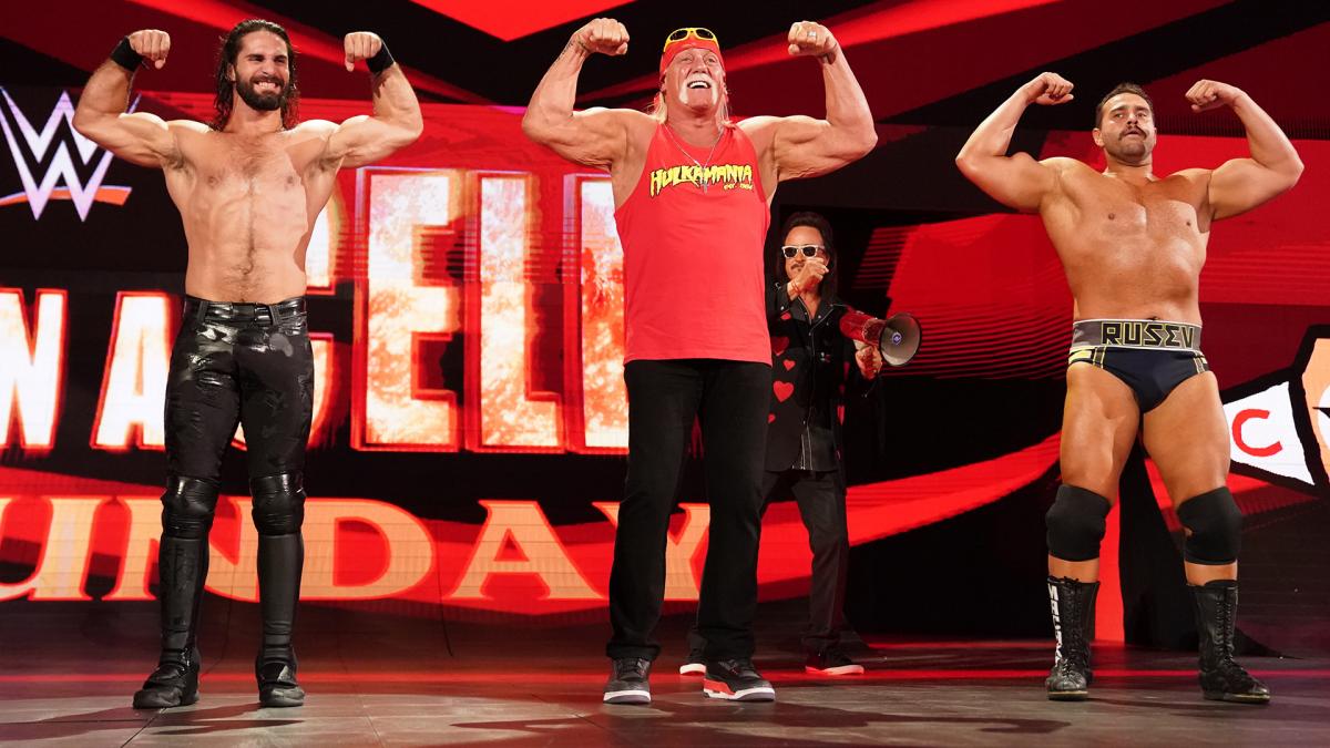 WWE Photo: Raw 9/30/19 Miz TV with Hulk Hogan and Ric Flair.