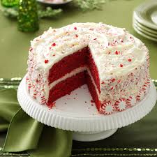 Red Velvet Peppermint Cake