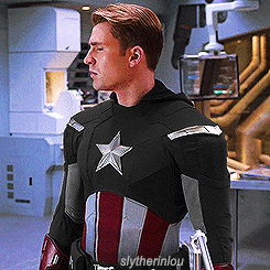 Steve Rogers in Captain America suits