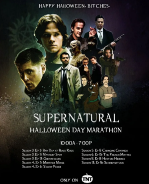  TNT supernatural halloween día Marathon (2019)