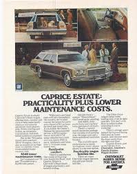 Vintage 1975 Promo Ad Chevy Caprice Station Wagon