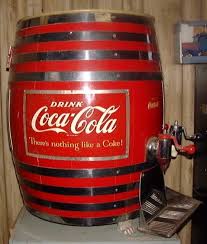 Vintage Coca Cola Barrell Soda Dispenser
