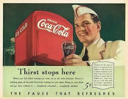 Vintage Promo Ad For Coca Cola