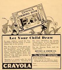 Vintage Promo Ad For Crayola Crayons