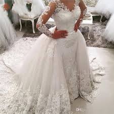 Wedding Dress With A Detachable Overskirt