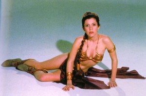 star wars carrie fisher slave leia organa wallpaper