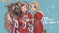 Anna, Elsa and Sven - frozen fan art