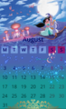 Calendar August Jasmine - disney-princess fan art
