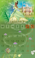 Calendar February Tiana - disney-princess fan art
