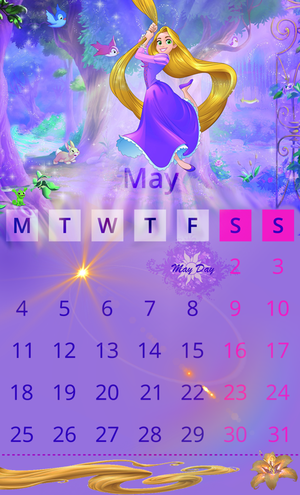  Calendar Mai Rapunzel