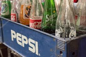 Case Of Vintage Glass Soda Bottles