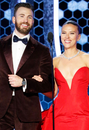  Chris Evans and Scarlett Johansson - 77th Golden Globes - January 6, 2020