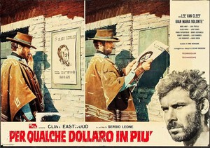  Clint Eastwood in For A Few Dollars zaidi -movie poster