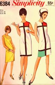 Color Block Dress Design Pattern