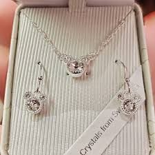 Disney Necklace And Earring Set