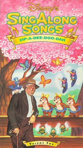  Disney's Sing-Along Songs VHS Cover: Zip-A-Dee-Doo-Dah