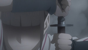  tsubaki with her sword