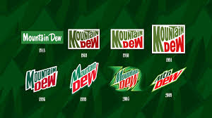 Evolution Of The Mountain Dew Logo