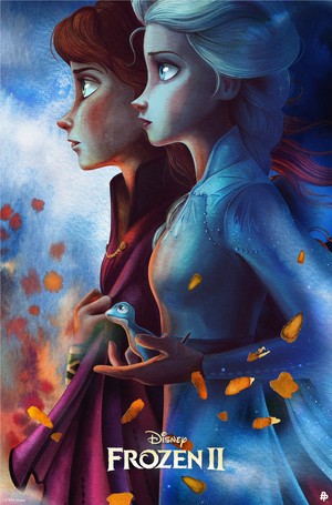  La Reine des Neiges 2 - Anna and Elsa Poster
