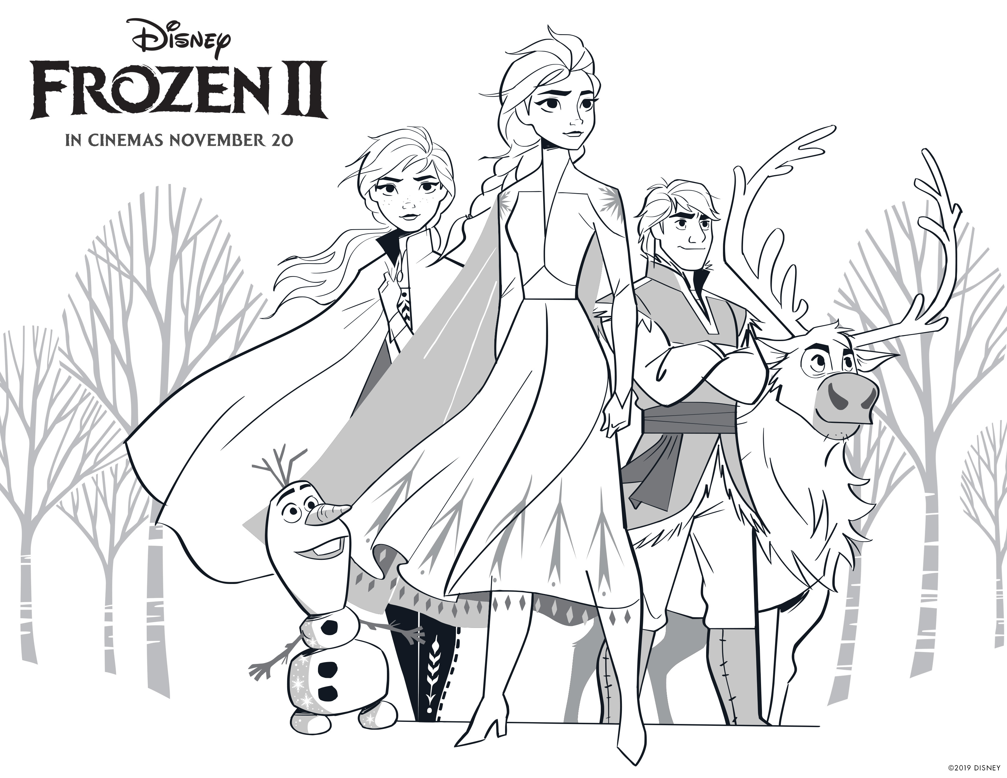 Frozen 2 Coloring Page - Disney's Frozen 2 Photo (43121490) - Fanpop