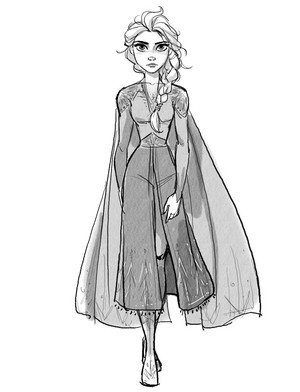  Nữ hoàng băng giá 2 Concept Art - Elsa