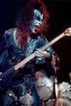 Gene ~Long Beach, California...January 17, 1975 (Hotter Than Hell Tour) - kiss photo