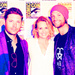 Jared, Jensen Ackles and Samantha Smith - jared-padalecki icon