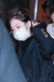 Jennie at ICN airport back from Beijing  - black-pink photo