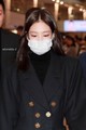 Jennie at ICN airport back from Beijing  - black-pink photo