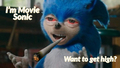 Movie Sonic On Weed - sonic-the-hedgehog fan art